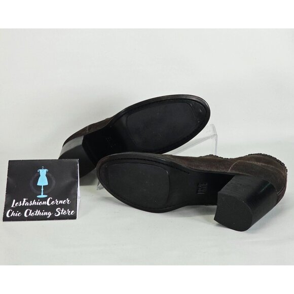 Frye Women's Smokey Gray Suede Nora Whipstiched Ankle Bootie Size 9.5 180 - Picture 6 of 16